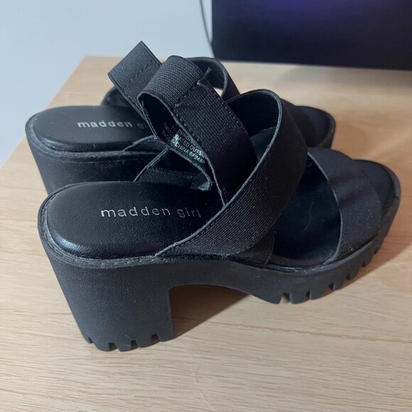 Madden Girl by Steve Madden Black Platform Sandals | SIZE 7 - Picture 4 of 5